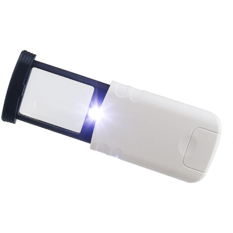 Petite loupe de lecture de poche à grossissement facile x4, mini loupe