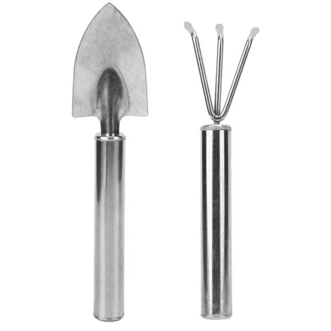Petite pelle de jardin en acier inoxydable, râteau, outil de bêchage, outil à main pour le jardinage de bonsaï