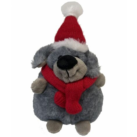 Petite peluche boule Chien décoration de sapin 11 cm