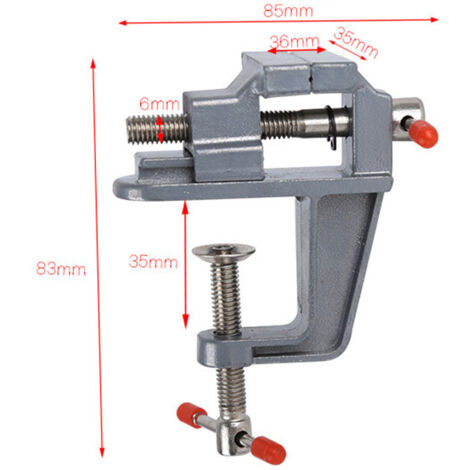 Petite pince de passe-temps Miniature en aluminium sur Table, Mini-outil multifonctionnel