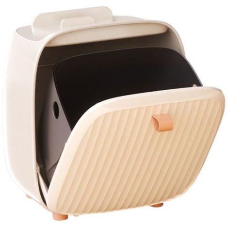 Petite Poubelle de Bureau avec Couvercle, Modèle Antidérapant Démontable pour Voiture et Chambre