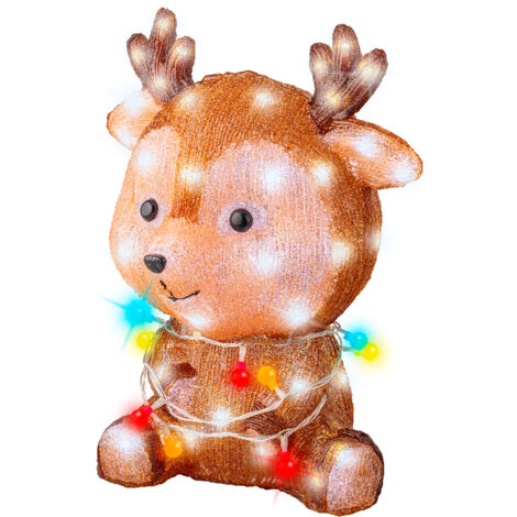 Petite renne LED extérieure 25x32x36,5 cm