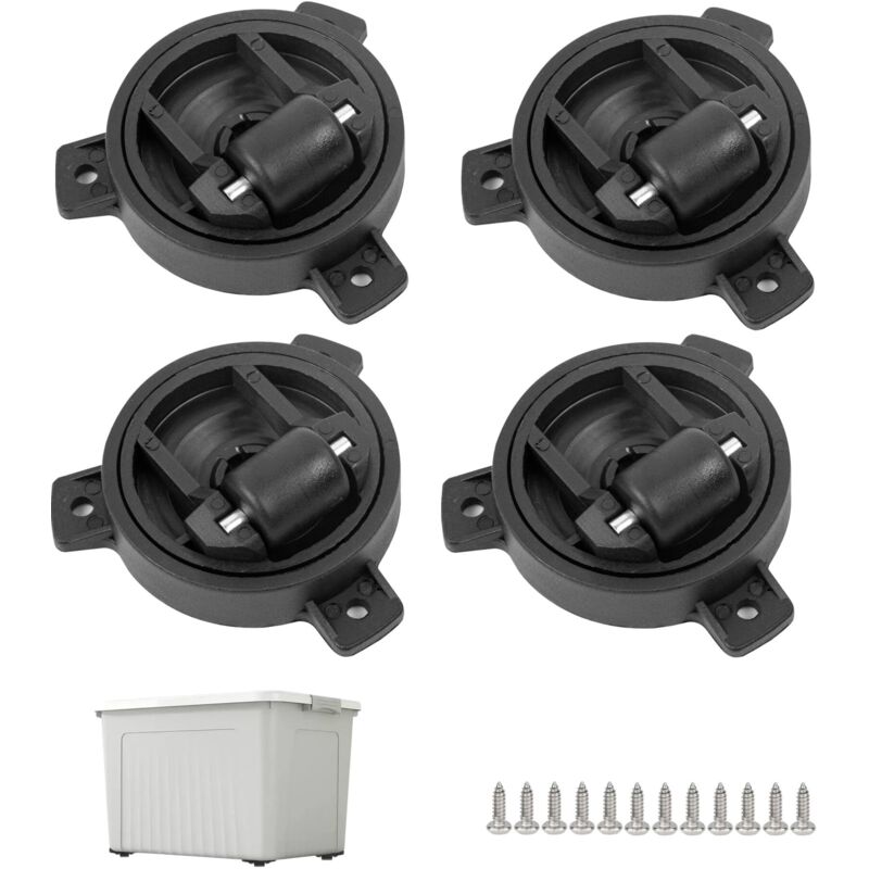Petite Roulettes pour Meubles, 4 Pièces Roulettes Pivotantes pour Meubles, Rotation à 360° Mini Roulettes Adhésives, Roues pour Meubles, Poubelles,