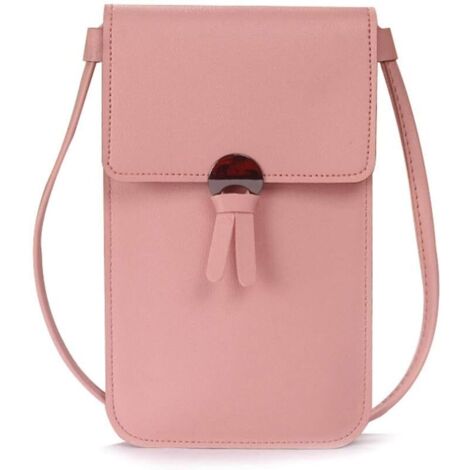 Petite sacoche pour téléphone portable pour femme (rose),