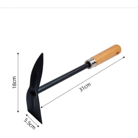 Petite serfouette panne et langue manche bois