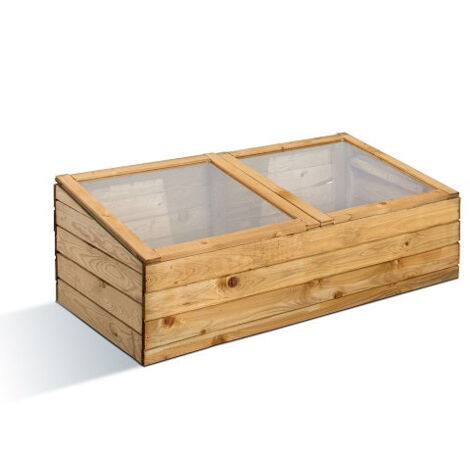 Serre De Jardin En Bois Needs&wants - 90x82x32 Cm, Polycarbonate, Pour Balcon, Extérieur, Culture Légumes, Herbes
