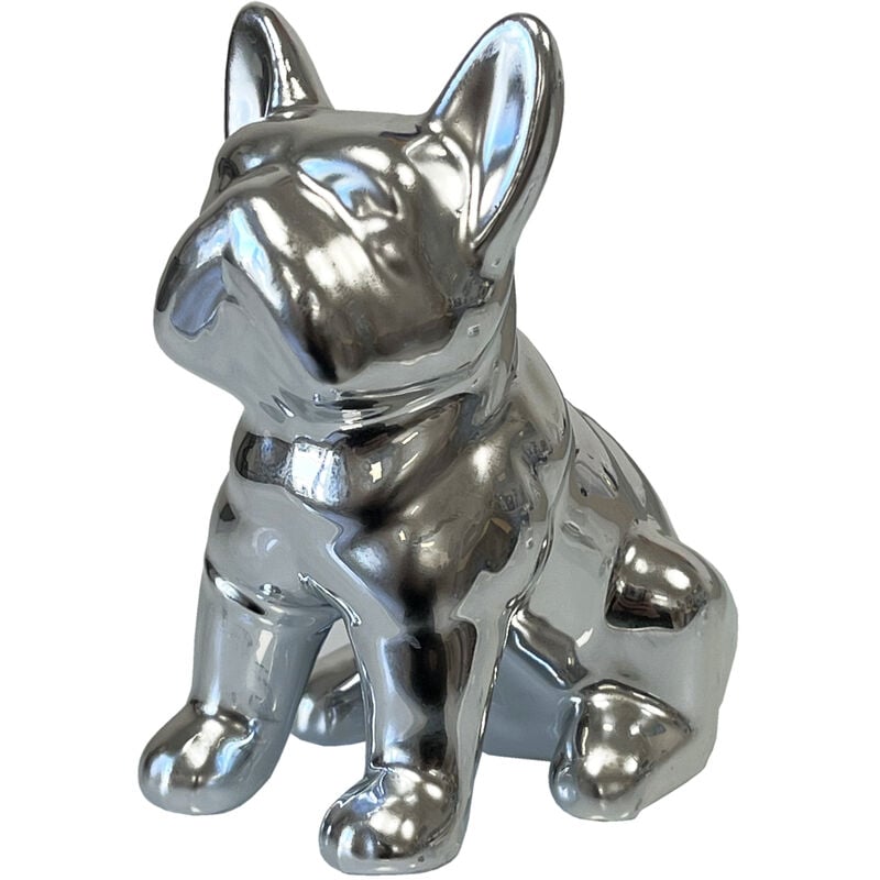 Le Monde Des Animaux - Petite statue Bulldog Argent