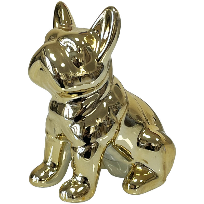 Petite statue Bulldog Or