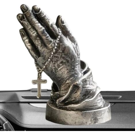 Petite Statuette de Mains en Prière - Décor De Table En Résine - Statuette