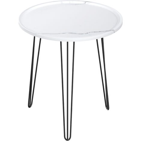 Petite table à thé sur le balcon, table d'appoint minimaliste sur la baie vitrée du salon, petite table ronde sur le chevet.