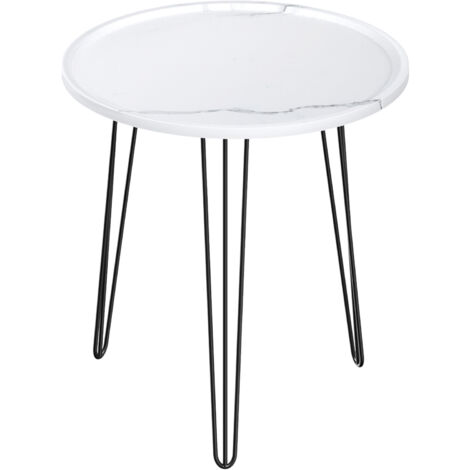 Petite table à thé sur le balcon, table d'appoint minimaliste sur la baie vitrée du salon, petite table ronde sur le chevet.