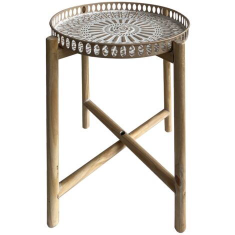 Petite table d'appoint pour décoration intérieure et extérieure