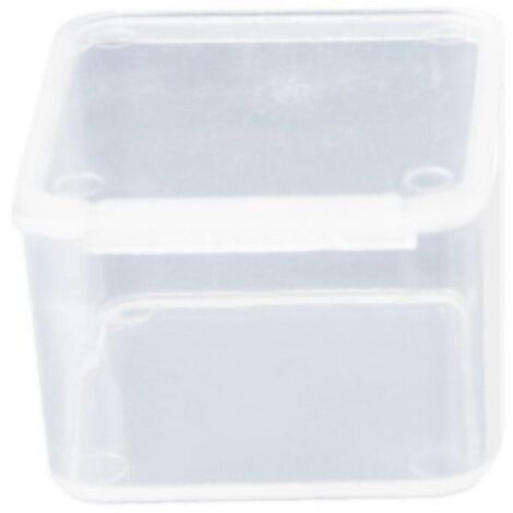 Petites boîtes de rangement carrées transparentes pour bijoux, perles et loisirs créatifs.