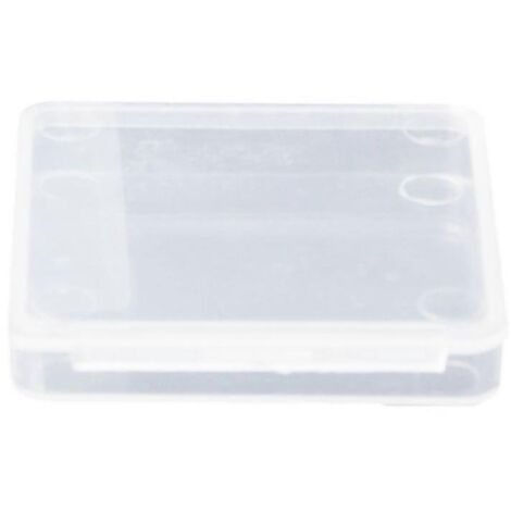 Petites boîtes de rangement carrées transparentes pour bijoux, perles et loisirs créatifs.