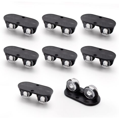 petites roulettes pour meubles, roulettes noires pour coffre de rangement, w
