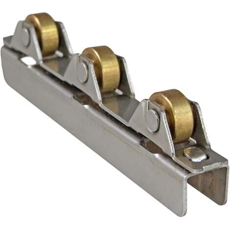 Petites roulettes, rouleaux, roulettes en verre de 8 mm, clips de fixation pour roulettes en acier inoxydable (conviennent aux portes de salle de bain et aux caves à vin), 4