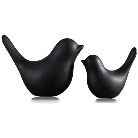 Petites statues d'animaux - Décoration intérieure - Ornements décoratifs noirs modernes