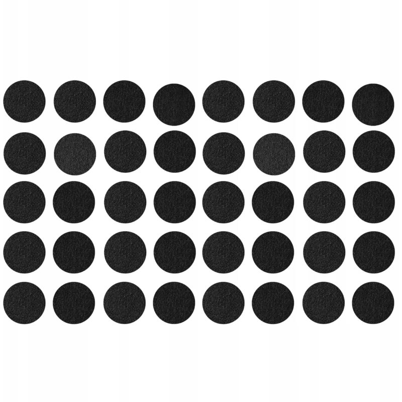 Petits feutres autocollants ronds 15 mm - 40 pièces