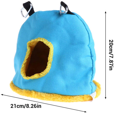 Petits Perroquets Charme Cocon Doux - Nid Douillet à Accrocher, Cage de Coton pour Oiseaux Gris et Perruches - Cocon doux pour grandes espèces, confortable et chaud