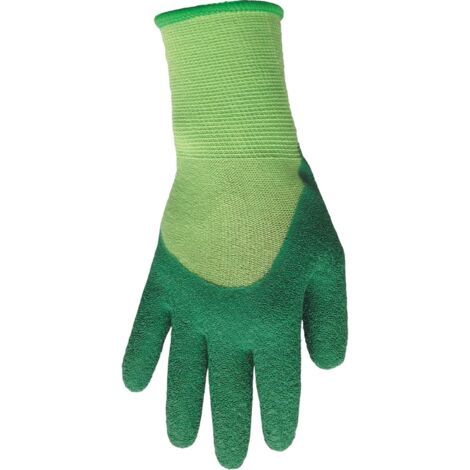 Petits travaux d'élagage - Gants de jardinage avec support textile souple et revêtement en latex - Extra flexibles et résistants aux perforations - 1 paire - Taille unique