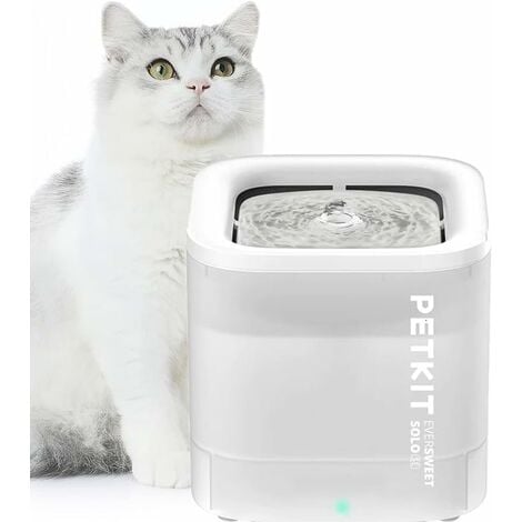 PETKIT CYBERTAIL Fontaine à Eau pour Chats 1.8L, avec Pompe à Eau sans Fil, Moins de 35dB, Filtre 3.0, Equipé de Lumières LED, pour Chats Chiens et D’Autres Animaux de Compagnie