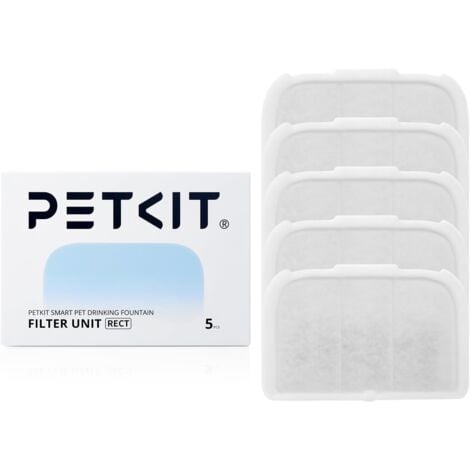 PETKIT Filtre Fontaine Eau Chat, Élément Filtrant Distributeur d’Eau pour Chat et Chien, Filtre Les Impuretés, 5 pièces à Utiliser sur Les EVERSWEET Max Distributeurs D’Eau