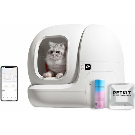 PETKIT Pura Max Selbstreinigende Katzentoilette, xSecure/Geruchsbeseitigung/APP Control Automatische Katzentoilette für mehrere