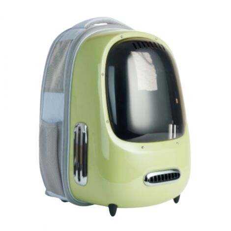 Petkit – Sac à dos pour animaux Breezy2 – Vert – Charge max 8 kg – Ventilateur intégré – Dimensions 45H x 33L x 30P cm