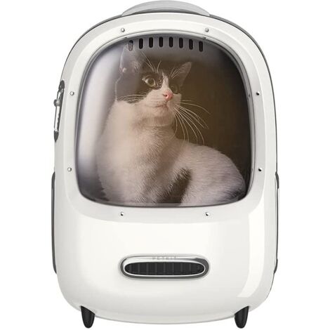 Petkit – Sac à dos pour chat et petits animaux – Ventilation électrique – Lumières intégrées – Conception ergonomique – Capacité 7,7 kg – Dimensions 33x20x45 cm