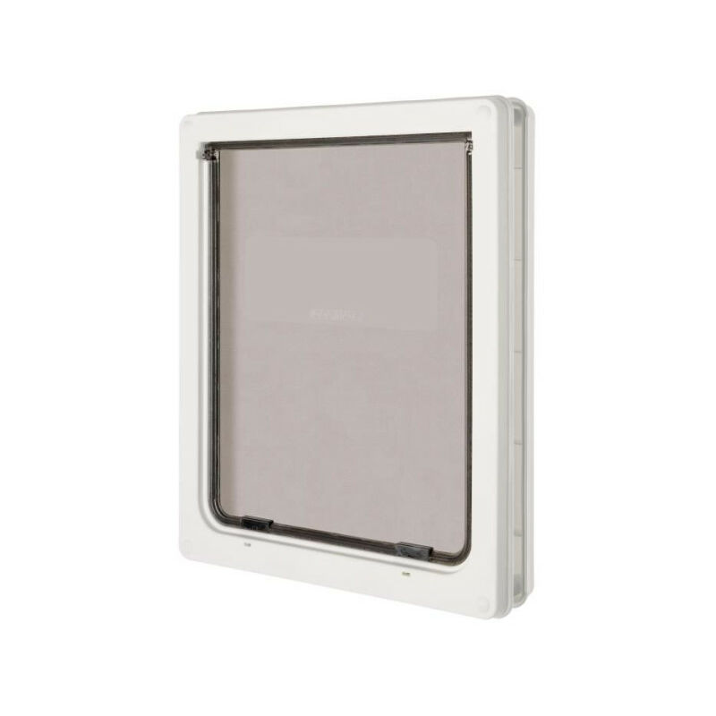 Sans Marque - petmate Chatiere 2 voies Dog Mate xl - 36x44 cm - Blanc - Pour chien