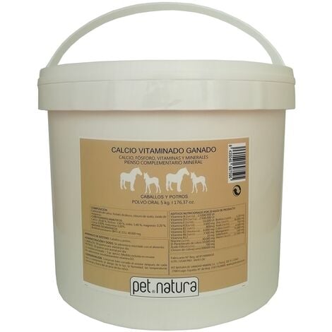 PETNATURA CALCIO VITAMINADO EQUINOS (Caballos y Potros) 5 kg