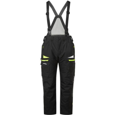Peto aislante de trabajo calidad premium tejido Oxford 300D Winter DX4 48 pulgadas Negro