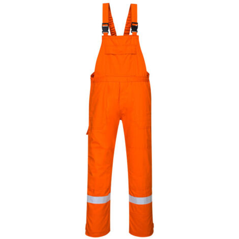 Peto antiestático para industrias Bizflame Plus cintas reflectantes FR27 4XL Naranja