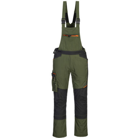 Peto de trabajo de triple costura WX3 de puntos reforzados, polialgodón PORTWEST XXL Verde Oliva