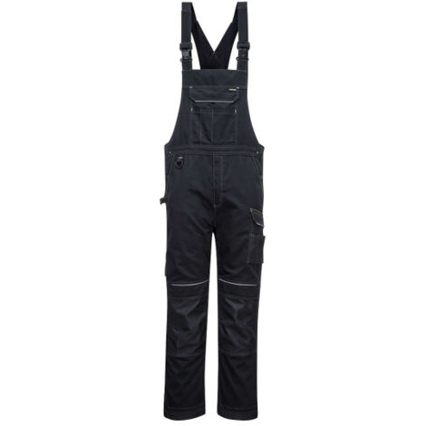 Peto de trabajo en tejido Oxford bolsillo doble para metro PW346 XL Negro