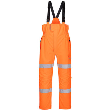 Peto Extreme de alta visibilidad con bolsillo para rodillera y cintas reflectantes S594 XXL Naranja