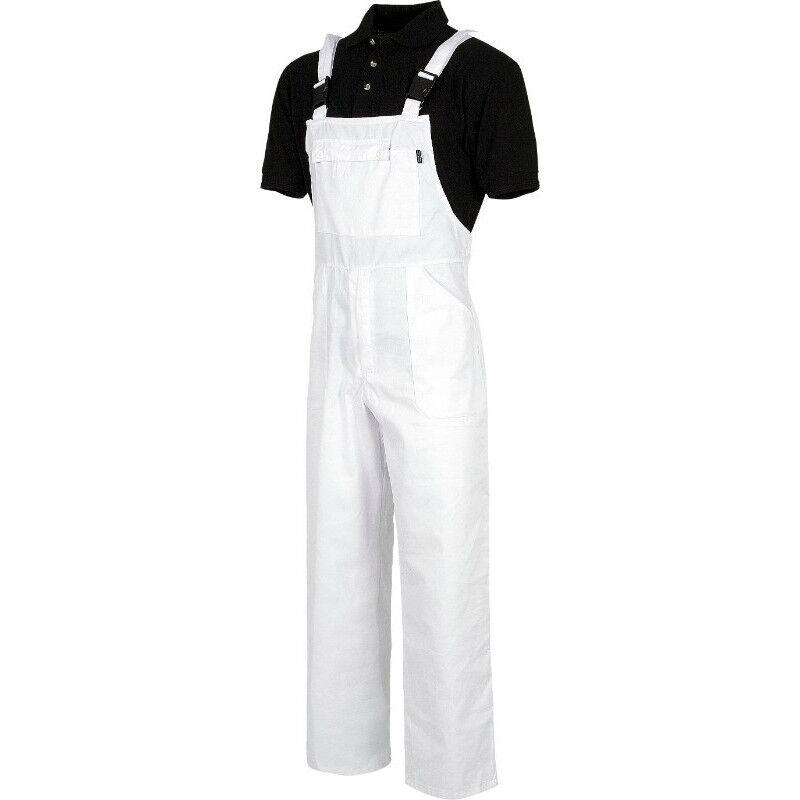 

Peto industrial con media espalda cubierta WORKTEAM B2700 | Blanco - 54