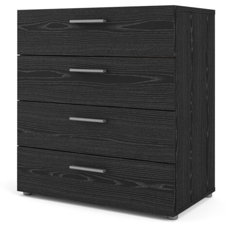 Petra Kommode 4 Schubladen schwarze Esche Dekor.