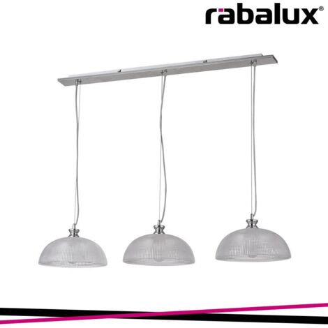 Petrina lampada a sospensione cromo satinato E27 40W MAX 3X