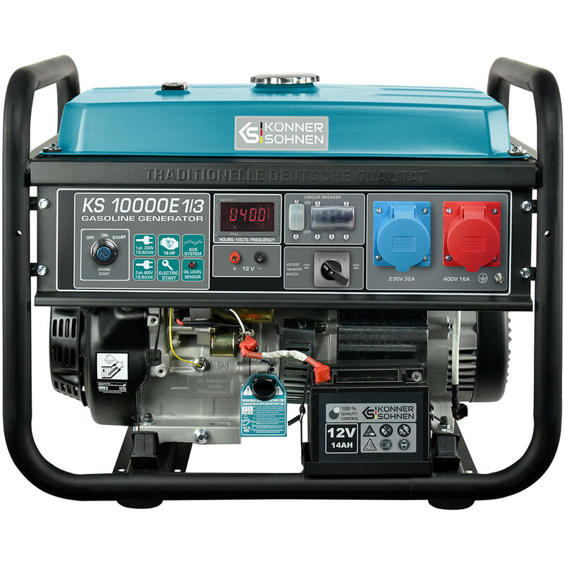 Könner&söhnen - Petrol generator ks 10000E 1/3 8000W Voltage Transfer Switch
