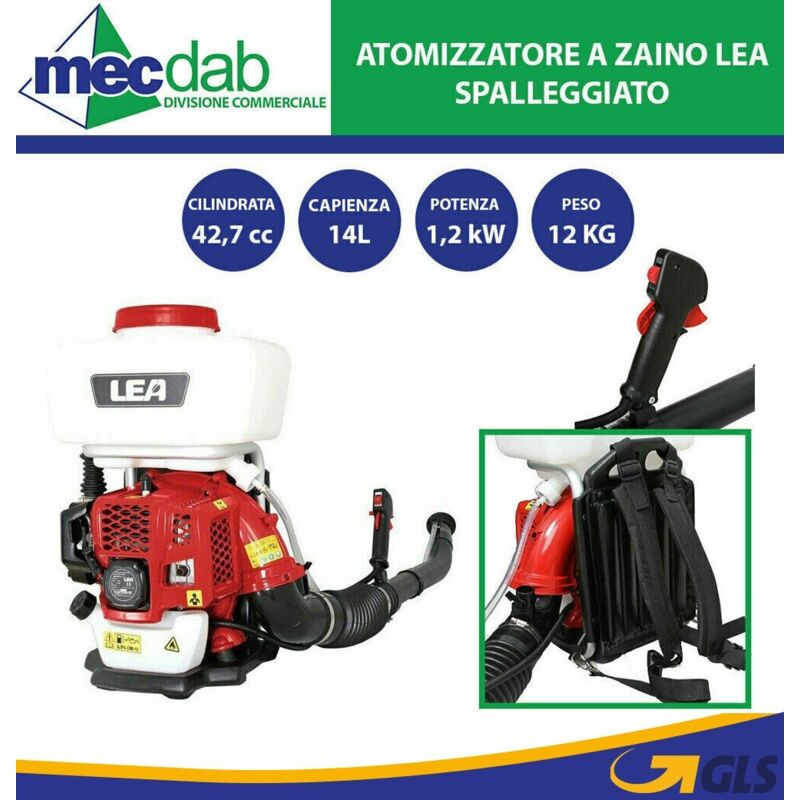 Lea Atomizzatore Spalleggiato A Scoppio 42,7 Cc