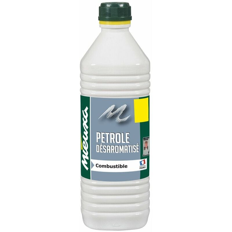 Pétrole désaromatisée bouteille 1L Mieuxa 10324 - Blanc