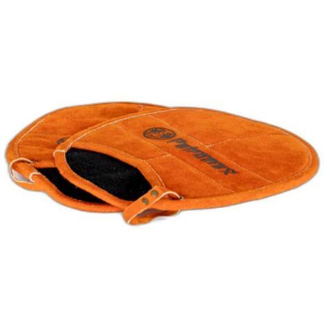 Petromax 2er-Set Topflappen oval mit Eingriff Aramid hitzebeständig rot-orange 28,5x22,5x2,5 cm