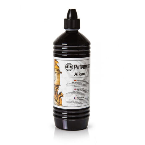Petromax Alkan Paraffinöl 1 Liter-Flasche Lampenöl für Petroleum- und Öllampen