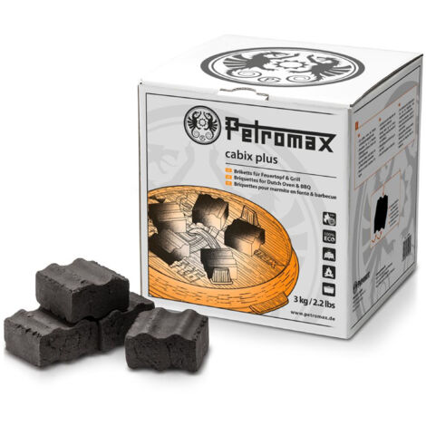Petromax Cabix Plus Briketts für Feuertopf und Grill 3 kg