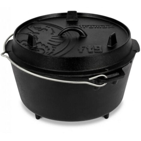 Petromax Feuertopf ft9 mit Füßen 7,5 Liter Gusseisen 36,5 x 23,5 x 33 cm Dutch Oven