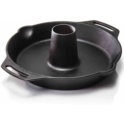 Petromax Geflügelbräter cf30 Gusseisen mit Griffen 30x25x10cm Hähnchenhalter