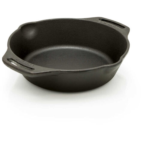 Petromax Grill-Feuerpfanne FP20H-T mit zwei Henkeln Gusseisen Pfanne 1,0 Liter Ø 20 cm