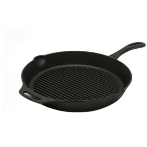 Petromax Grill-Feuerpfanne gp35 mit Pfannenstiel Gusseisen Pfanne 3,5 Liter 35 cm