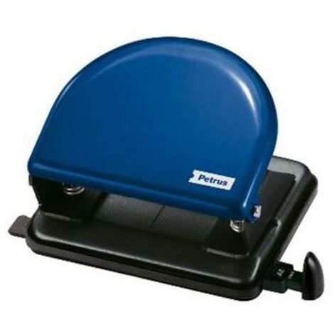 Petrus 52 Perforatrice manuelle bleue bureau 20 feuilles